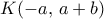 K(-a,\, a+b)