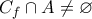 C_f \cap A \neq \varnothing