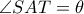 \angle SAT=\theta 