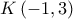 \displaystyle{K\left( { - 1,3} \right)}
