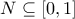 N\subseteq [0,1]