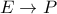 E\rightarrow P E\rightarrow P