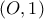 \left( {O,1} \right)