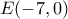 E(-7,0)
