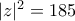 |z|^2 = 185