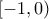 [-1, 0)