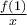 \frac{f(1)}{x}