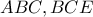 ABC,BCE