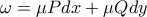 \omega=\mu Pdx+\mu Qdy