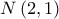 N\left( {2,1} \right)