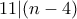 11|(n-4)