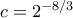 c=2^{-8/3}