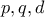 p,q,d