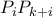 P_iP_{k+i} P_iP_{k+i}