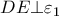 \displaystyle{DE \bot {\varepsilon _1}}